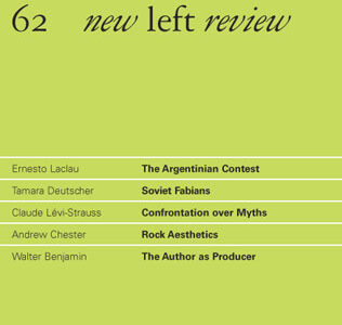 New Left Review Nº 62
