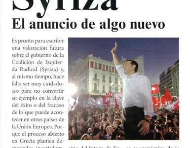 Syriza : El Anuncio De Algo Nuevo