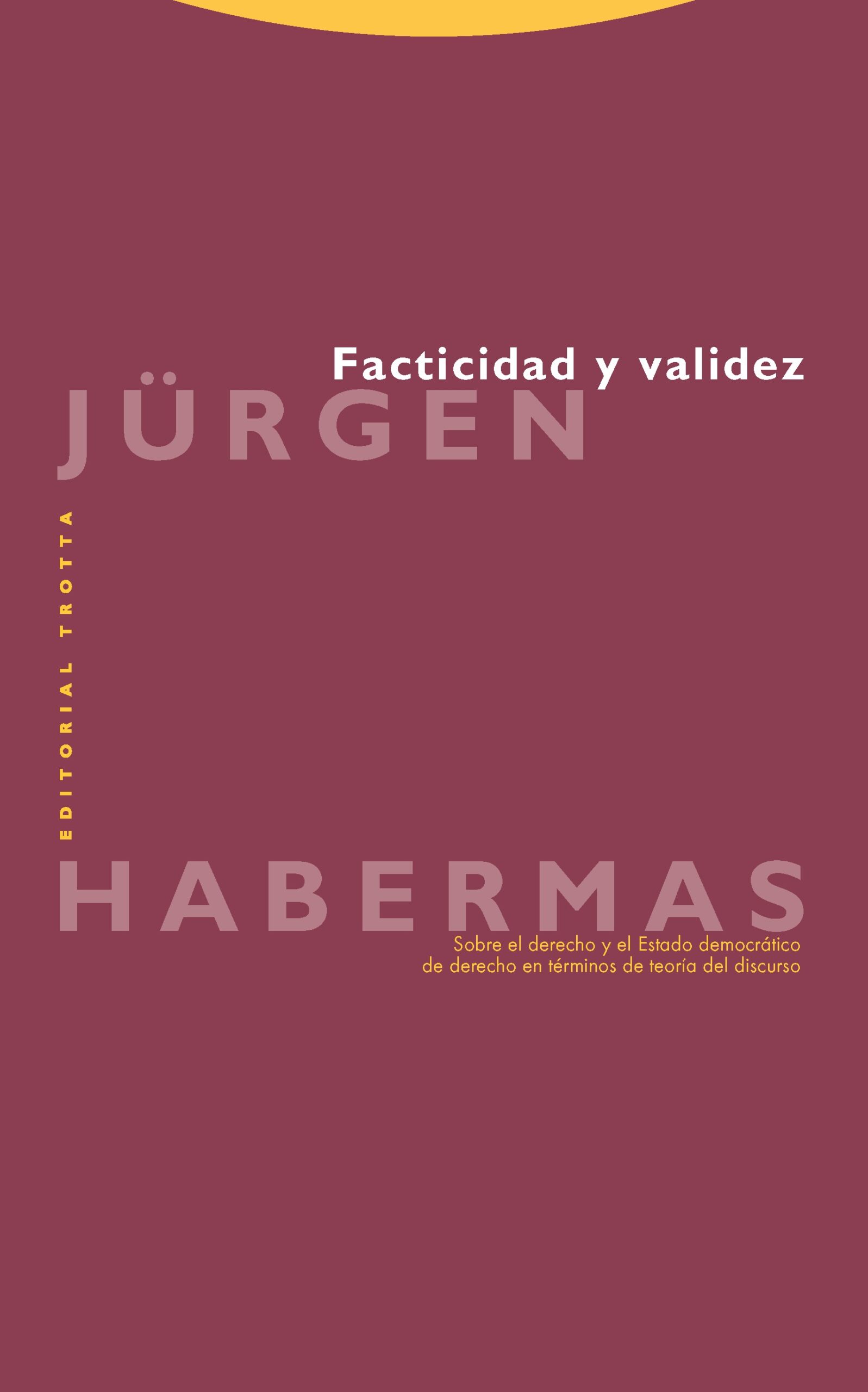 Facticidad y validez: sobre el derecho y el estado democrático de derecho en ter