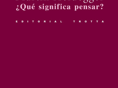 Qué significa pensar? (r)