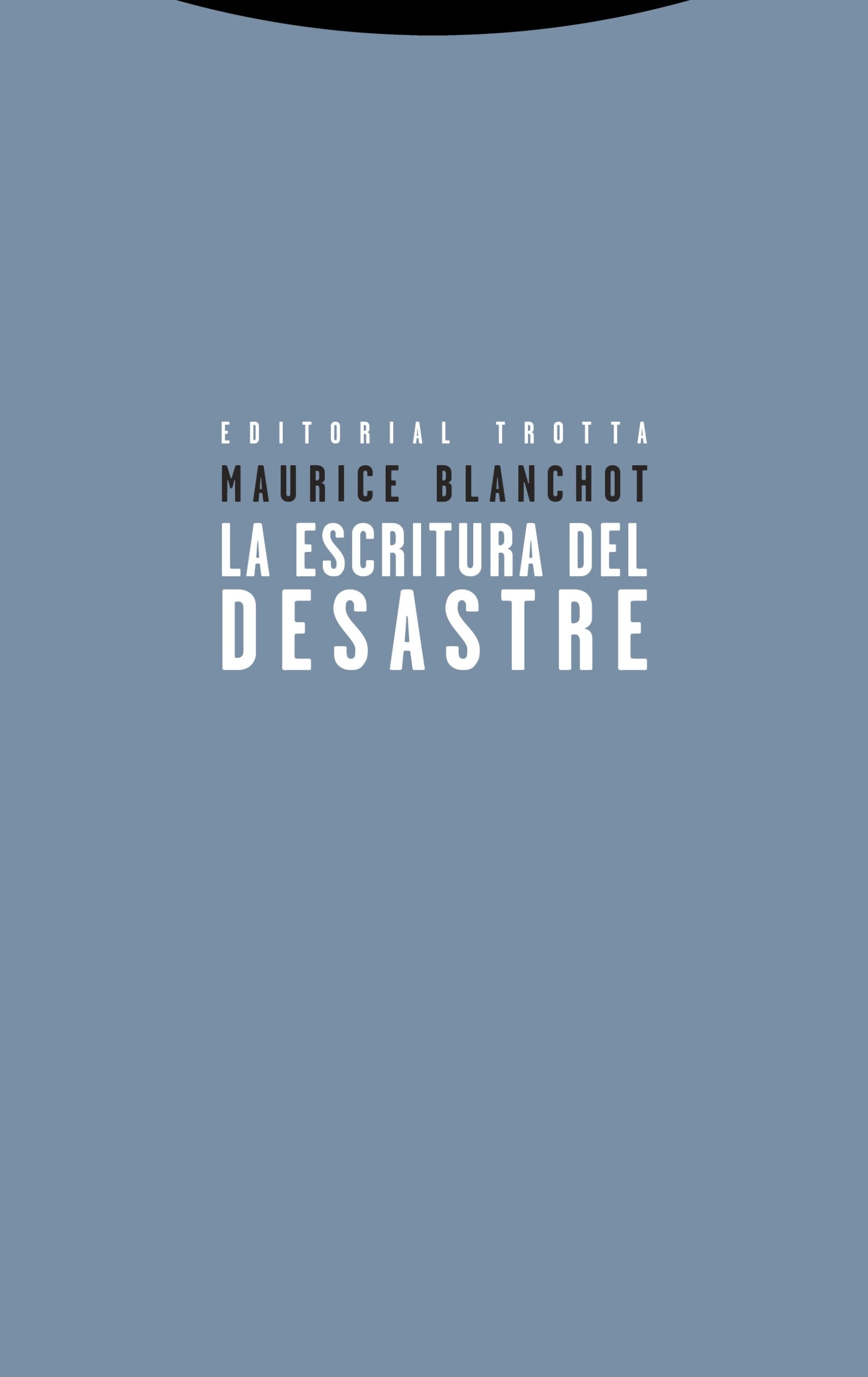 La escritura del desastre