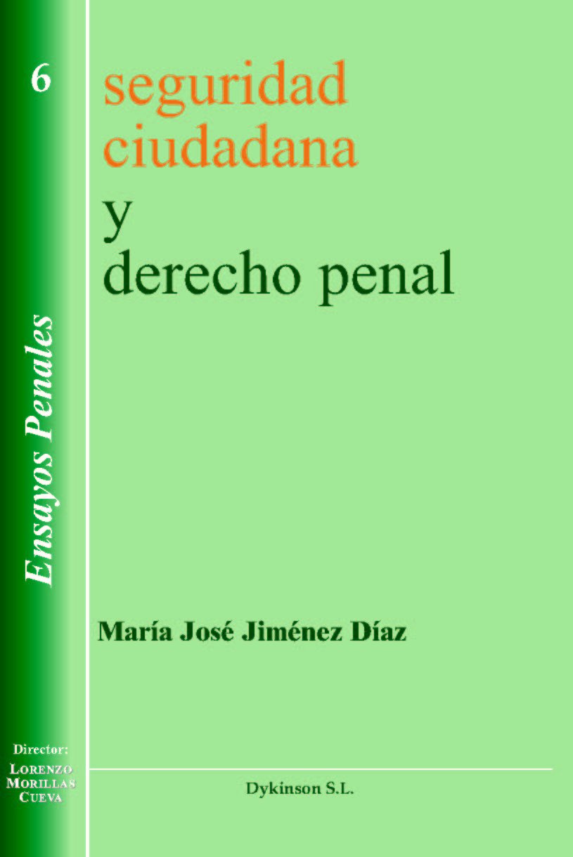 Derecho penal y seguridad ciudadana