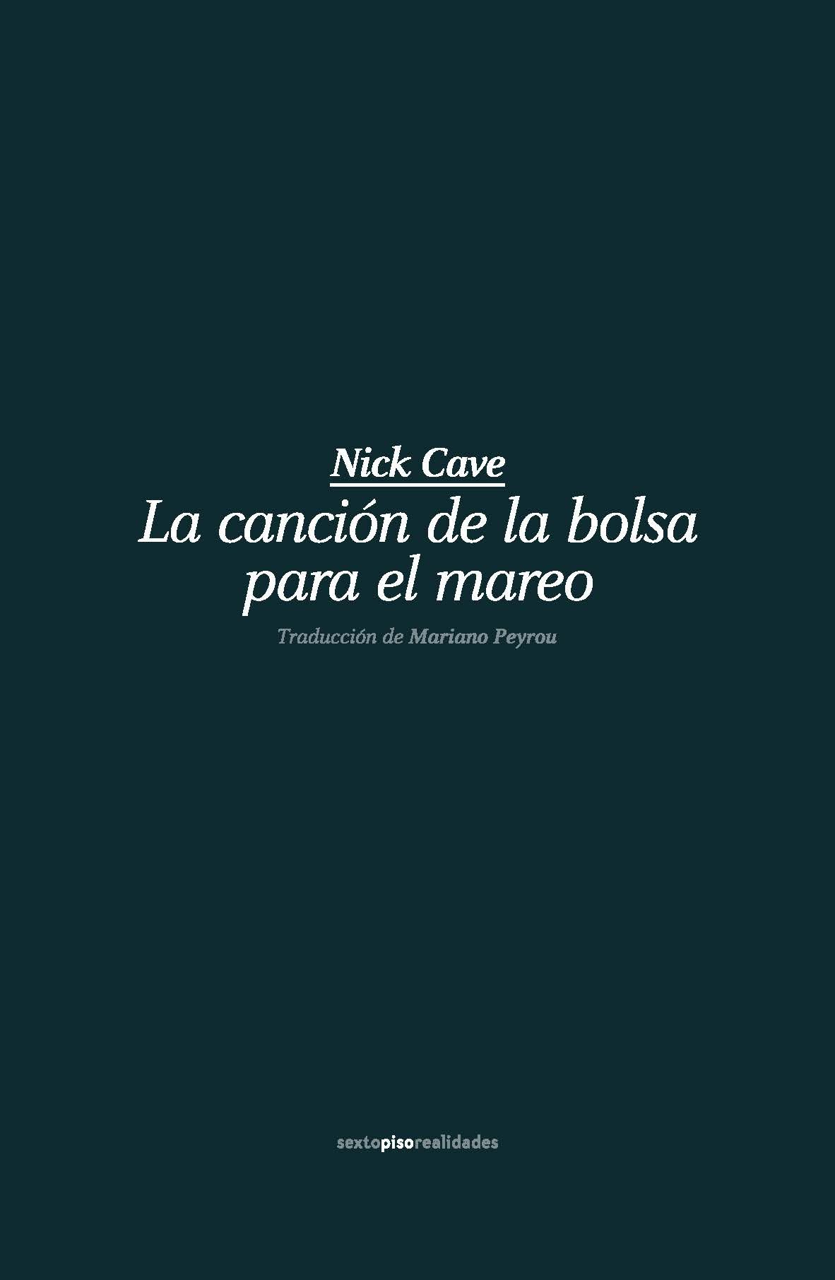 La Canción De La Bolsa Para El Mareo