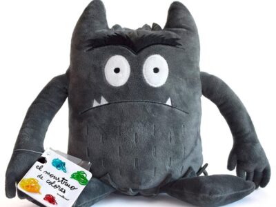 Monstruo de colores - Peluche original gris (Miedo)