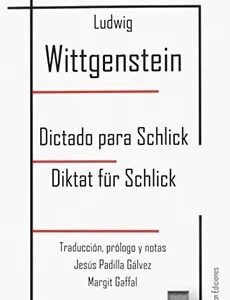 Dictado para Schlick = diktat fur Schilick