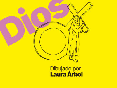 Dios dibujado por Laura Arbol