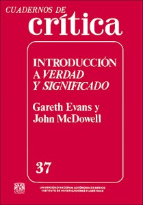 Cuadernos de crítica nº 37 : Introducción a verdad y significado