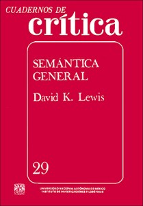 Cuadernos de crítica nº29 : semántica general