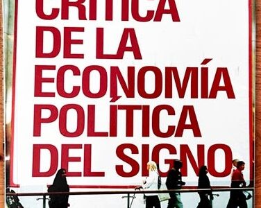 Critica de la economía política del signo