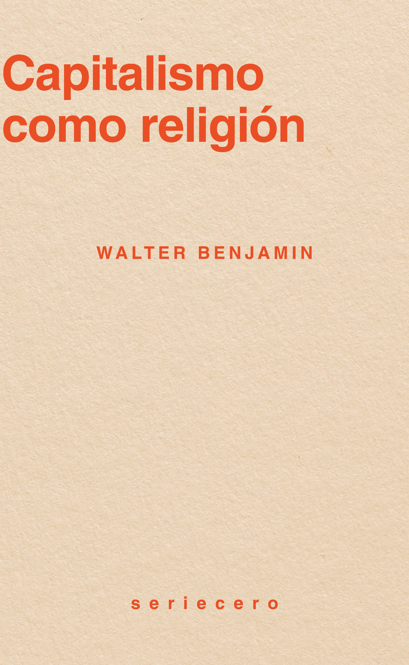 Capitalismo como religión - Walter Benjamin